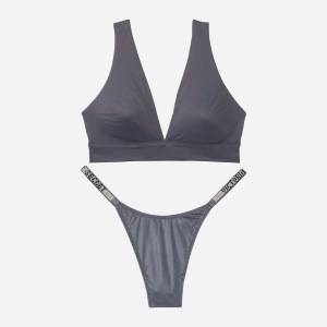 Комплект Victoria's Secret 761158186 L Серый (1159756405)