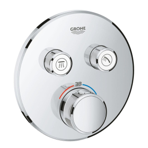 Зовнішня частина термостатичного змішувача для душу Grohe SmartControl 29119000 на два споживача краща модель в Рівному