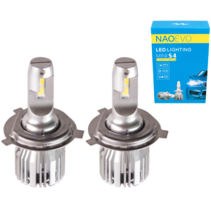 Автолампи NAOEVO S4/LED/H4/Flip Chip/9-16V/30W/3600Lm/EMERGENCY3000K/3000K/4300K/6500K (S4-H4) в Рівному