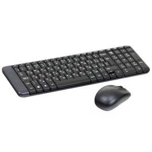 Комплект Logitech Wireless Desktop MK220 (920-003169) Black лучшая модель в Ровно