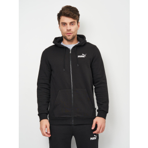 Спортивна кофта Puma ESS Small Logo FZ Hoodie 58670201 L Чорна (4063697310636) краща модель в Рівному