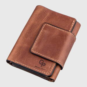 Шкіряний чоловічий гаманець Grande Pelle leather-11205 Коричневий в Рівному