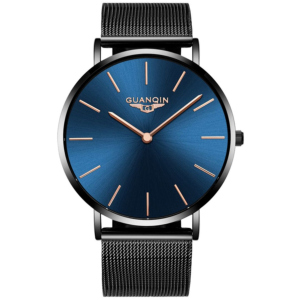 Чоловічий годинник Guanqin Black-Blue-Black GS19081 CS (GS19081BBlBS) ТОП в Рівному