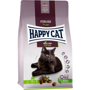 Сухий корм Happy Cat Sterilised Weide Lamm для дорослих стерилізованих кішок зі смаком ягняти 10 кг (70586 / 4001967140712) в Рівному