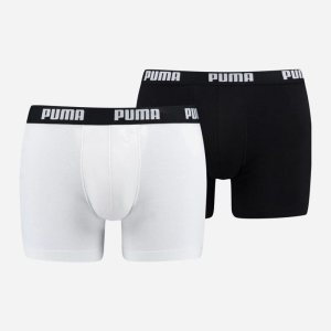 Труси-шорти Puma Basic Boxer 2P 90682307 S 2 пари White-Black (8718824609676) ТОП в Рівному