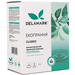 Концентрований безфосфатний пральний порошок Delamark Universal 3 кг (4820152330017) в Рівному