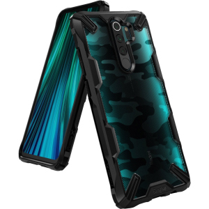 Панель Ringke Fusion X Design для Xiaomi Redmi Note 8 Pro Camo Black ТОП в Рівному