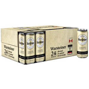 Упаковка пива Warsteiner Premium Verum світле фільтроване 4.8% 0.5 л x 24 шт (4000856094471) краща модель в Рівному