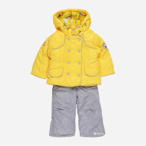 Комплект (куртка + полукомбинезон) Baby Line V118-16 80 см Желтый с серым (ROZ6204000738) лучшая модель в Ровно