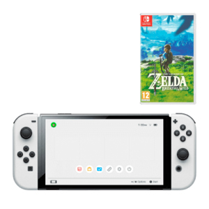 Набір Консоль Nintendo Switch OLED Model HEG-001 64GB White Новий + Гра The Legend of Zelda Breath of The Wild ТОП в Рівному