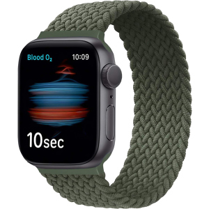 Ремінець Promate Fusion-44S для Apple Watch 42-44 мм 1/2/3/4/5/6/7/SE Green (fusion-44s.green) в Рівному