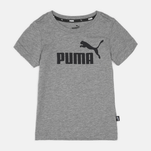 Футболка детская Puma ESS Logo Tee 58696003 146-152 см Medium Gray Heather (4063697393288) лучшая модель в Ровно