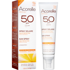 Спрей солнцезащитный Acorelle органический SPF 50 100 мл (3700343046242) лучшая модель в Ровно