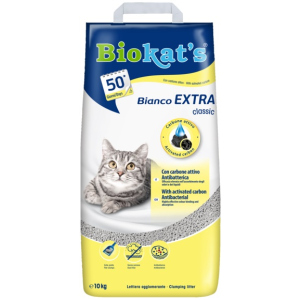 Наполнитель для кошачьего туалета Biokat's Bianco Extra для кошачьего туалета, 10 кг, с активированным углем (4002064618104) в Ровно