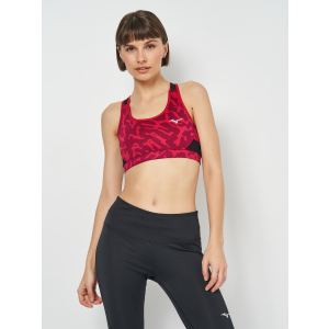 Спортивный топ Mizuno Alpha Graphic Bra J2GA170460 M Красный (5059431208788) ТОП в Ровно