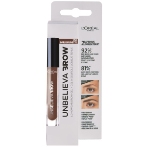 Гель для бровей L’Oreal Paris Unbelieva Brow 108 Темно-коричневый 3.4 мл (3600523674626) лучшая модель в Ровно