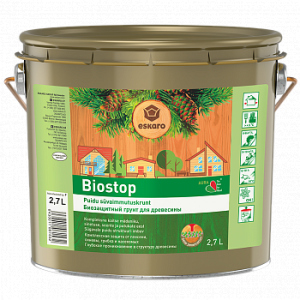 Антисептик для дерева Eskaro Biostop 2.7 л прозрачный в Ровно