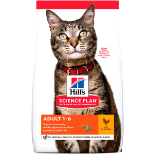 Сухий корм для кішок Hills Science Plan Feline Adult Chicken з куркою - 3 кг (604058) (52742030838) ТОП в Рівному