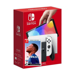 Nintendo Switch (OLED model) White + Гра FIFA 22 Legacy Edition (російська версія) краща модель в Рівному