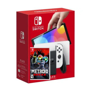 Nintendo Switch (OLED model) White + Гра Metroid Dread (російська версія) краща модель в Рівному