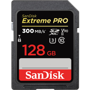 SanDisk Extreme PRO SDXC 128GB Class 10 UHS-II V90 (SDSDXDK-128G-GN4IN) ТОП в Рівному