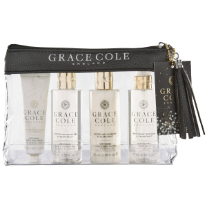 Набор для женщин Grace Cole Travel Set Nectarine Blossom & Grapefruit + косметичка (5055443696551) ТОП в Ровно