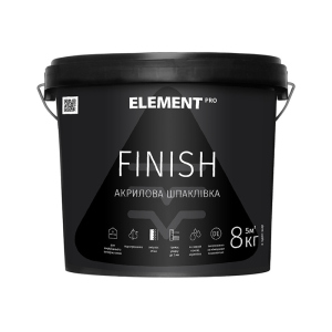 Фінішна акрилова шпаклівка FINISH "ELEMENT PRO" 8 кг ТОП в Рівному