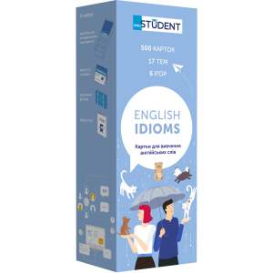 Картки для вивчення англійської English Student English Idioms (9786177702312) краща модель в Рівному