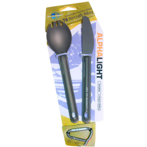 Ніж + Ложка-вилка Sea To Summit Alpha Light Cutlery Set 2pc Knife, Spork ACUTALSET2 (9327868019427) в Рівному