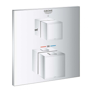 Внешняя часть смесителя без скрытой части GROHE GROHTHERM CUBE хром латунь 158мм 24155000 в Ровно