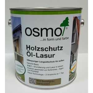 Защитное масло – лазурь OSMO HOLZSCHUTZ ÖL-LASUR 903 (серый базальт) 0.125 л.