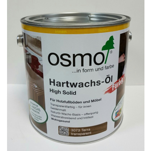 Масло с твердым воском цветное прозрачное OSMO HARTWACHS-ÖL Farbig 3073 - (терра) 2.5 л. в Ровно