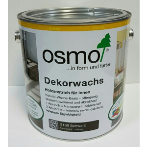 Цветное масло OSMO DEKORWACHS Intensive töne 3169 – черное, 0.125 л.