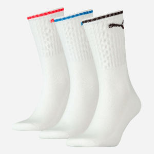 Набір шкарпеток Puma Unisex Sport Crew Stripe Socks 3 pack 90794102 43/46 3 пари White (8720245028738) краща модель в Рівному