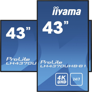 Монитор Iiyama 43" Digital Signage (LH4370UHBB1) лучшая модель в Ровно