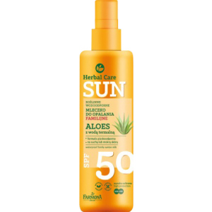 Водостойкое молочко для загара Farmona Herbal Care Sun SPF 50 200 мл (5900117972830) лучшая модель в Ровно