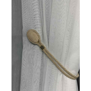 Магніт-підхоплення для штор Di&Di плетений Овал на шнурі Капучино (ROZ6400064567)