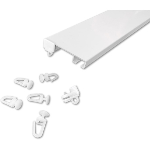 Карниз алюминиевый Алютерра двухрядный 250 см Белый ( 801056/1 250 см) рейтинг
