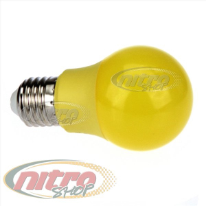 Комплект 10 шт. светодиодных ламп Horoz Electric Spectra Yellow 3Вт 220В Е27 Желтая лучшая модель в Ровно