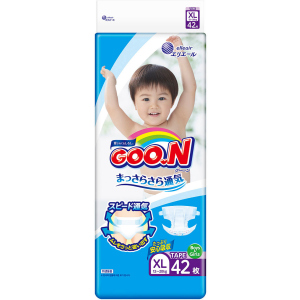 Підгузки на липучках GOO.N Big XL 12-20 кг унісекс 42 шт (843132) (4902011856248)