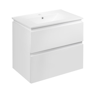 Комплект Qtap Albatross 710х725х460 White тумба підвісна + раковина врізна QT0172TP700D3070CW в Рівному