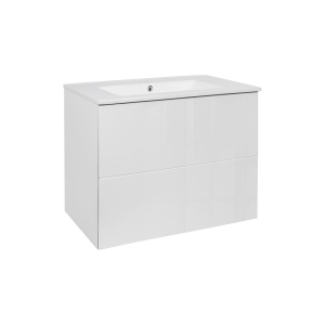 Комплект Qtap Tern 700х580х437 White тумба підвісна + раковина врізна QT1772TPL7013070CW краща модель в Рівному