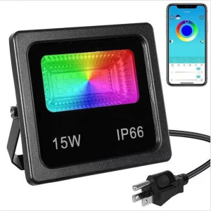 SMART LED прожектор 15W IP66 RGB bluetooth з додатком в Рівному