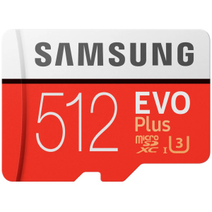 Samsung EVO Plus microSDXC 512GB UHS-I Class 10 + SD адаптер (MB-MC512HA/RU) в Ровно