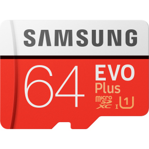 Samsung EVO Plus microSDXC 64GB UHS-I Class 10 + адаптер SD (MB-MC64HA/RU) ТОП в Рівному