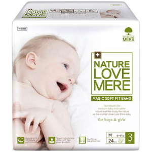 Підгузки NatureLoveMere Magic Soft Fit розмір M 24 шт (8809402093663)