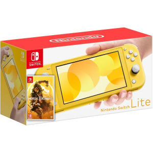 Nintendo Switch Lite Yellow + Гра Mortal Kombat 11 (російська версія) краща модель в Рівному