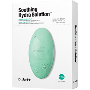 купить Успокаивающая маска для лица с алоэ вера Dr.Jart+ Soothing Hydra Solution 30 г x 5 шт (8809642712249)