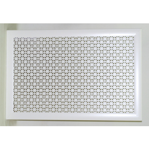 Экран декоративный для радиаторов Berloga Омега Белый 69x39x1,2 см лучшая модель в Ровно