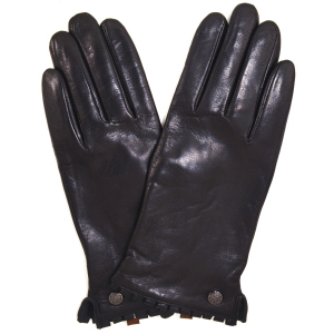 Жіночі рукавички шкіряні Sergio Torri 580 ш6.5 Чорні (2000000021621) в Рівному